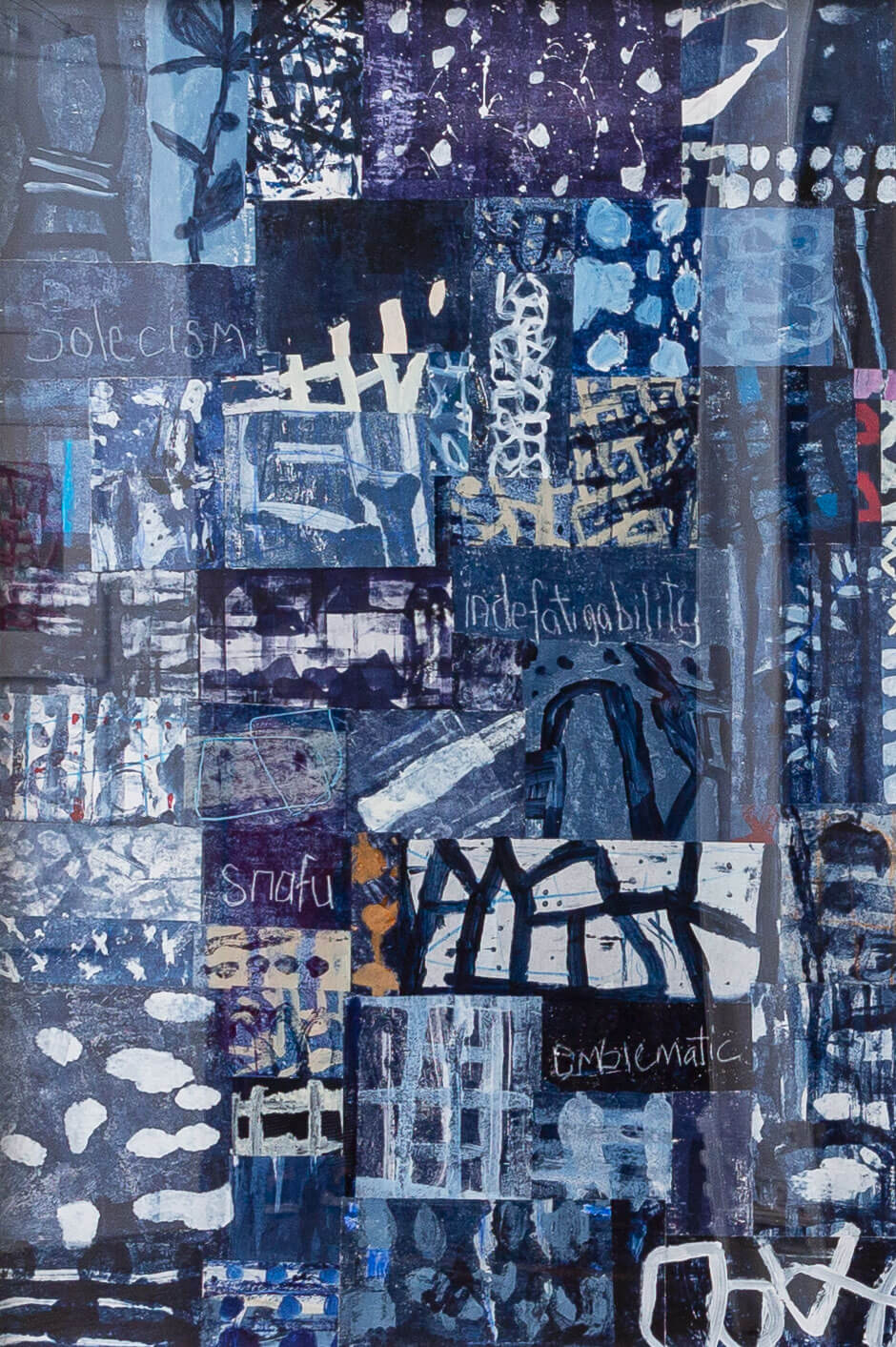 'Verse' Singing Indigo Triptych