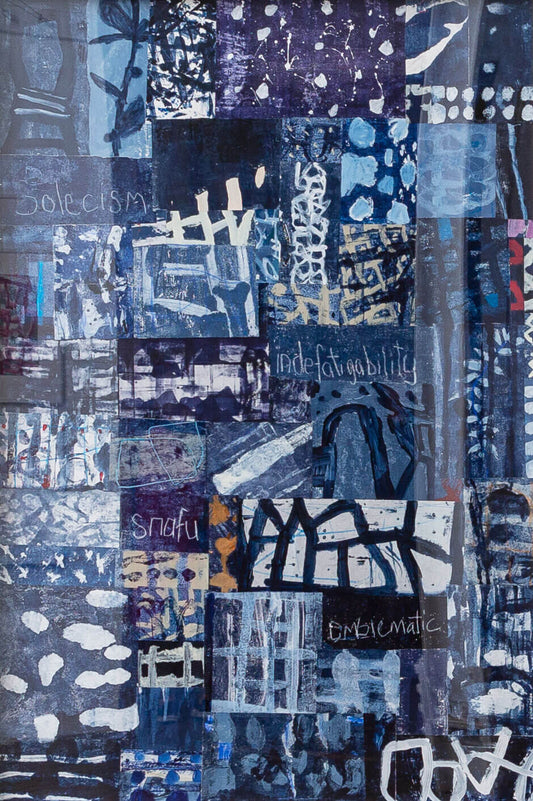 'Verse' Singing Indigo Triptych