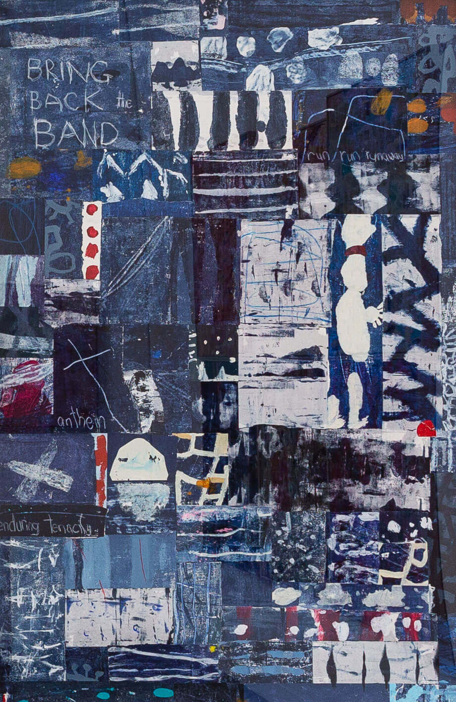 'Bridge' Singing Indigo Triptych